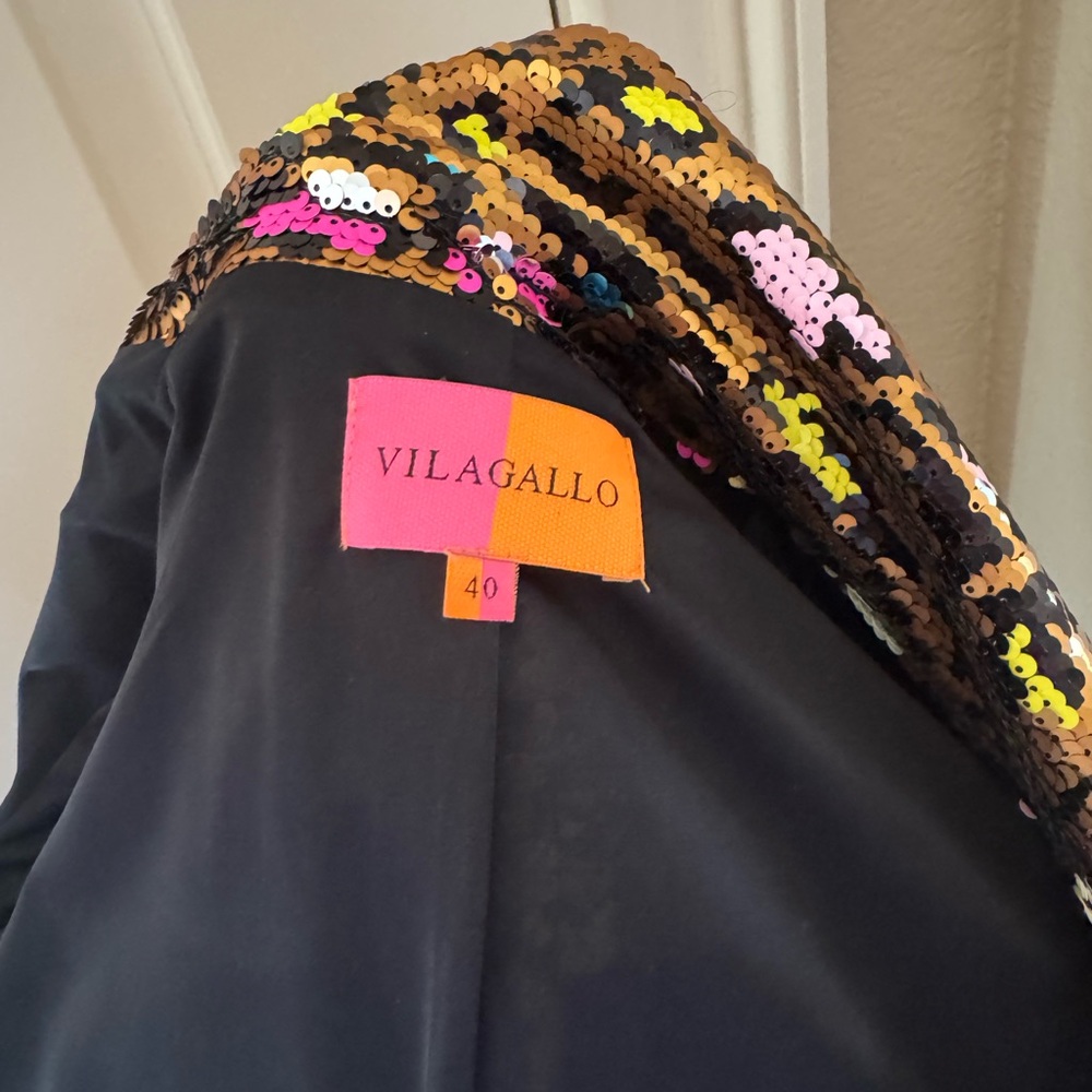 Vilagallo Multicolor Sequin Blazer - image 4